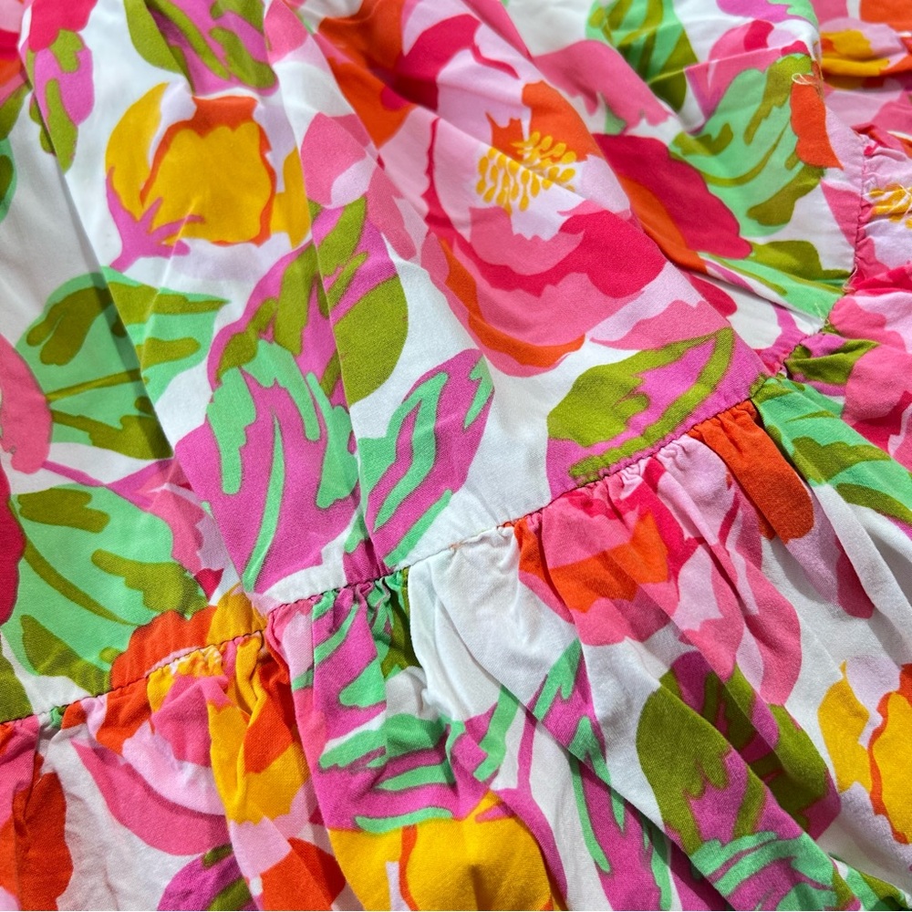 ATL Able the Label Floral Strapless Summer Dress L - Picture 7 of 9